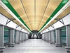 Vizualizace nové stanice Veleslavín linky A praského metra.