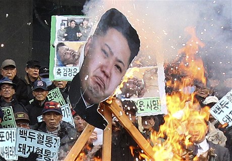 Jihokorejci v Soulu demonstrovali proti severokorejskému reimu