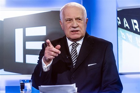 Václav Klaus pi svém novoroním rozhovoru.