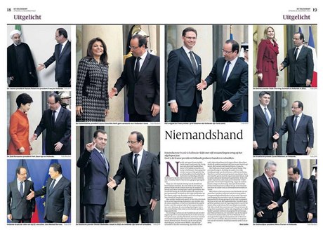 Kdo podá ruku prezidentu Hollandovi?