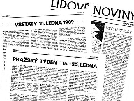 Samizdatové LN z února 1989 popisují události Palachova týdne