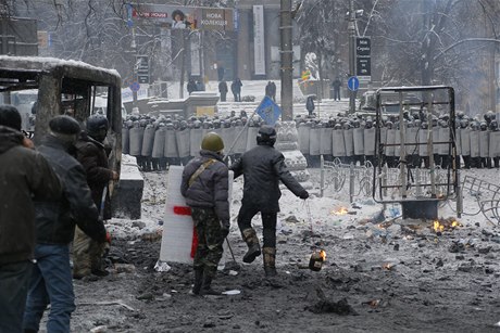 Centrum Kyjeva se promnilo v bojit.