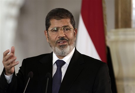 Egyptský exprezident Muhammad Mursí na snímku z prosince 2012.