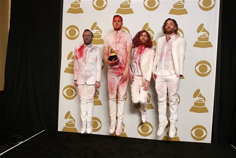 Rocková kapela Imagine Dragons s cenou Grammy 