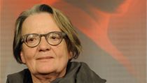 Polská režisérka Agnieszka Holland v Praze na tiskové konferenci, která se konala po projekci třídílného dramatu Hořící keř. | na serveru Lidovky.cz | aktuální zprávy