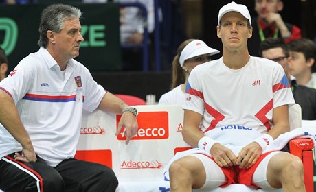 Jaroslav Navrátil (vlevo) a Tomá Berdych.