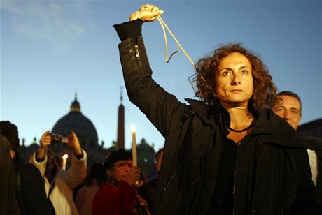 Bývalá italská poslankyn a bojovnice za práva transsexuál Vladimir Luxuria (archivní snímek z roku 2008).