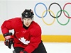 Kanadský kapitán Sidney Crosby na tréninku v Soi