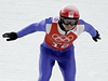 Pavel Churavý pi skokanské ásti olympijského závodu