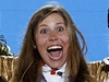 Zlatý ceremoniál. eská snowboardkrosaka Eva Samková pebírá zlatou olympijskou medaili