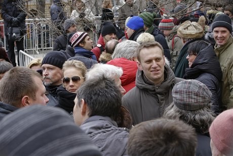 Alexej Navalnyj na demonstraci 