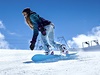 Snowboardista. Ilustran foto