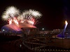 Závrený ceremoniál zimních olympijských her v Soi