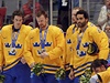 Smutní hokejisté védska se stíbrnými medailemi