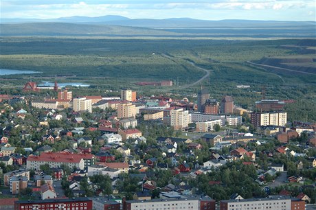 védské msto Kiruna.