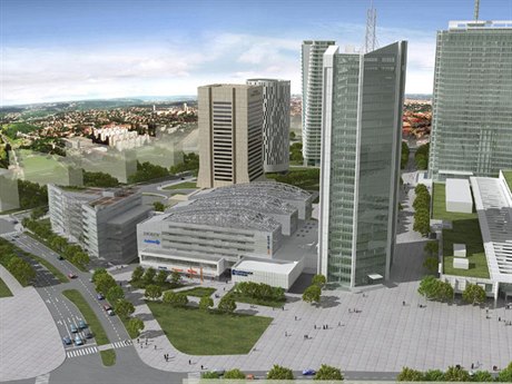 ECM's commercial center in Pankrác - Prague 4, including City Deco