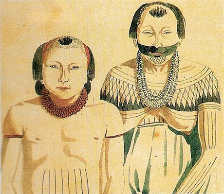 Indiány Mundurukú s geometrickým tetováním portrétoval ji Hércules Florence v 19. století. Nyní si jejich schopnosti vnímat prostor ve tvarech vimla i psychologie a kognitivní vdy.