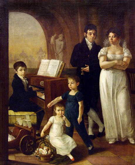 Antonín Machek - The Boka family, 1814