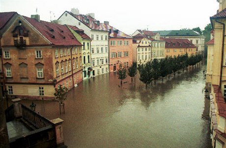 The 2002 flooding of Pragues historic Kampa district