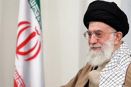 Íránský náboenský vdce ajatolláh Alí Chameneí.