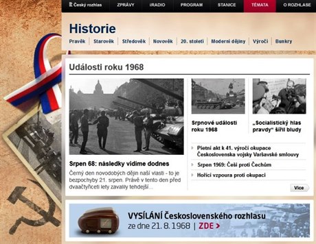 eský (s.) rozhlas, který vysílal o dlouhé noci z 20. na 21. srpna 1968, pipravil letos nejen speciální webovou stránku, ale i simulovaný on-line historický penos, z nj mrazí i po letech.