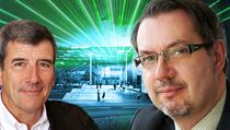 Technický ředitel ELI Bruno Le Garrec (vlevo) a realizační šéf Alan Sneddon. Technický ředitel ELI Bruno Le Garrec (vlevo) a realizační šéf Alan Sneddon.