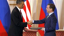 US President Barack Obama and Russian President Dmitry Medvedev signed the New START treaty in Prague US President Barack Obama and Russian President Dmitry Medvedev signed the New START treaty in Prague