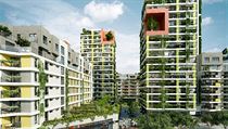 Projekt ByTy Malešice láká kupce bytů na množství zeleně. Projekt ByTy Malešice láká kupce bytů na množství zeleně.