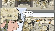 Americké námořnictvo už svůj komiks má. Jmenuje se The Docs a pojednává o mariňáckých lékařích, kteří se kromě zachraňování životů občas připletou i do přestřelky a musejí zabíjet. Americké námořnictvo už svůj komiks má. Jmenuje se The Docs a pojednává o mariňáckých lékařích, kteří se kromě zachraňování životů občas připletou i do přestřelky a musejí zabíjet.
