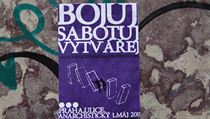 Anarchisté tentokrát upustili od standartní barevné kombinace červená černá, ne tak od svých nároků. V tomto případě na veřejný prostor. Anarchisté tentokrát upustili od standartní barevné kombinace červená černá, ne tak od svých nároků. V tomto případě na veřejný prostor.