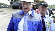 In the raw: Czech President Václav Klaus, was on hand this week for the unveiling of the Czech-made KK1300, a unique giant bucket wheel excavator used in coal mining. The president also took a characteristic swipe at environmental limits on mining. In the raw: Czech President Václav Klaus, was on hand this week for the unveiling of the Czech-made KK1300, a unique giant bucket wheel excavator used in coal mining. The president also took a characteristic swipe at environmental limits on mining.