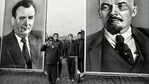 Saluting Klement Gottwald and Lenin was a common staple of the regime Saluting Klement Gottwald and Lenin was a common staple of the regime