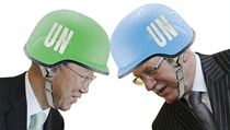 Český prezident se s generálním tajemníkem OSN Pan Ki-munem v názorech na dopady klimatických změn rozchází. Český prezident se s generálním tajemníkem OSN Pan Ki-munem v názorech na dopady klimatických změn rozchází.