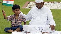 Indický aktivista Anna Hazare. Indický aktivista Anna Hazare.