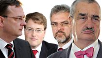 Petr Nečas má svého státního tajemníka pro EU (druhý zleva Vojtěch Belling), Karel Schwarzenberg zase svého (druhý zprava Jiří Schneider). My ostatní máme raritu: dva státní tajemníky pro evropské záležitosti. Petr Nečas má svého státního tajemníka pro EU (druhý zleva Vojtěch Belling), Karel Schwarzenberg zase svého (druhý zprava Jiří Schneider). My ostatní máme raritu: dva státní tajemníky pro evropské záležitosti.