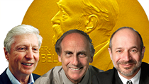 Letošní lauráti Nobelovy ceny za medicínu a fyziologii: zleva Jules Hoffmann, Ralph Steinman a Bruce Beutler. Letošní lauráti Nobelovy ceny za medicínu a fyziologii: zleva Jules Hoffmann, Ralph Steinman a Bruce Beutler.