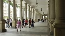 Supporters would like to see the Peter the Great statue sited at the end of Karlovy Vary's Mlýnská colonnade Supporters would like to see the Peter the Great statue sited at the end of Karlovy Vary's Mlýnská colonnade