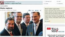 Protikorupční vláda, která slova o boji proti korupci neustále opakuje, ale sama je namočená v nesčetných kauzách, zaujala už i The Economist. Protikorupční vláda, která slova o boji proti korupci neustále opakuje, ale sama je namočená v nesčetných kauzách, zaujala už i The Economist.