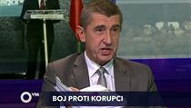 Andrej Babiš v Otázkách Václava Moravce v neděli 13. listopadu. Andrej Babiš v Otázkách Václava Moravce v neděli 13. listopadu.