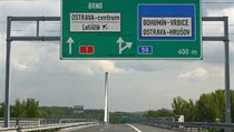 The D1 approaching Ostrava The D1 approaching Ostrava