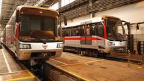 The M-1 model metro cars The M-1 model metro cars