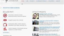 Webové stránky projektu Vaše svoboda. Webové stránky projektu Vaše svoboda.