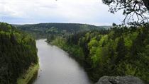 The Vltava River a few kilometers downstream from Hluboká The Vltava River a few kilometers downstream from Hluboká