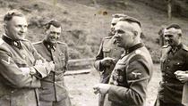 Foreground (from the left): Richard Baer, the last commandant of Auschwitz; Dr Josef Mengele, known as ‘The Angel of Death’; and Rudolf Hoess, the founder and the first commandant of Auschwitz. One of the most powerful scenes in the documentary shows Hoe Foreground (from the left): Richard Baer, the last commandant of Auschwitz; Dr Josef Mengele, known as ‘The Angel of Death’; and Rudolf Hoess, the founder and the first commandant of Auschwitz. One of the most powerful scenes in the documentary shows Hoe