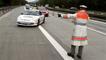 Bavarian police in border areas regularly stop traffic from the Czech Republic Bavarian police in border areas regularly stop traffic from the Czech Republic