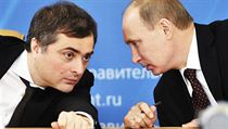 Vladislav Surkov a Vladimir Putin – rádce a jeho vládce, možná ten skutečný tandem, který již víc než dvanáct let řídí Rusko. Vladislav Surkov a Vladimir Putin – rádce a jeho vládce, možná ten skutečný tandem, který již víc než dvanáct let řídí Rusko.