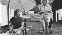 Václav and Olga at their cottage Václav and Olga at their cottage