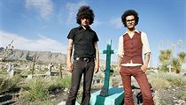 The Mars Volta: zpěvák Cedric Bixler-Zavala (vlevo) a kytarista a hudební šéf skupiny Omar Rodríguez López. The Mars Volta: zpěvák Cedric Bixler-Zavala (vlevo) a kytarista a hudební šéf skupiny Omar Rodríguez López.