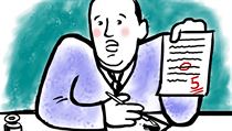 Pravopisně správně, lexikálně pěkné, ale test nedodržel zadaný žánr, což ve slohových pracích může znamenat nula bodů a automatickou pětku čili kouli neboli sardel. Pravopisně správně, lexikálně pěkné, ale test nedodržel zadaný žánr, což ve slohových pracích může znamenat nula bodů a automatickou pětku čili kouli neboli sardel.