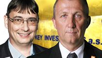 Bývalý starosta Prahy 10 Vladislav Lipovský (vlevo) a bývalý místostarosta Antonín Weinert kvůli stamilionové aféře rezignovali. Bývalý starosta Prahy 10 Vladislav Lipovský (vlevo) a bývalý místostarosta Antonín Weinert kvůli stamilionové aféře rezignovali.